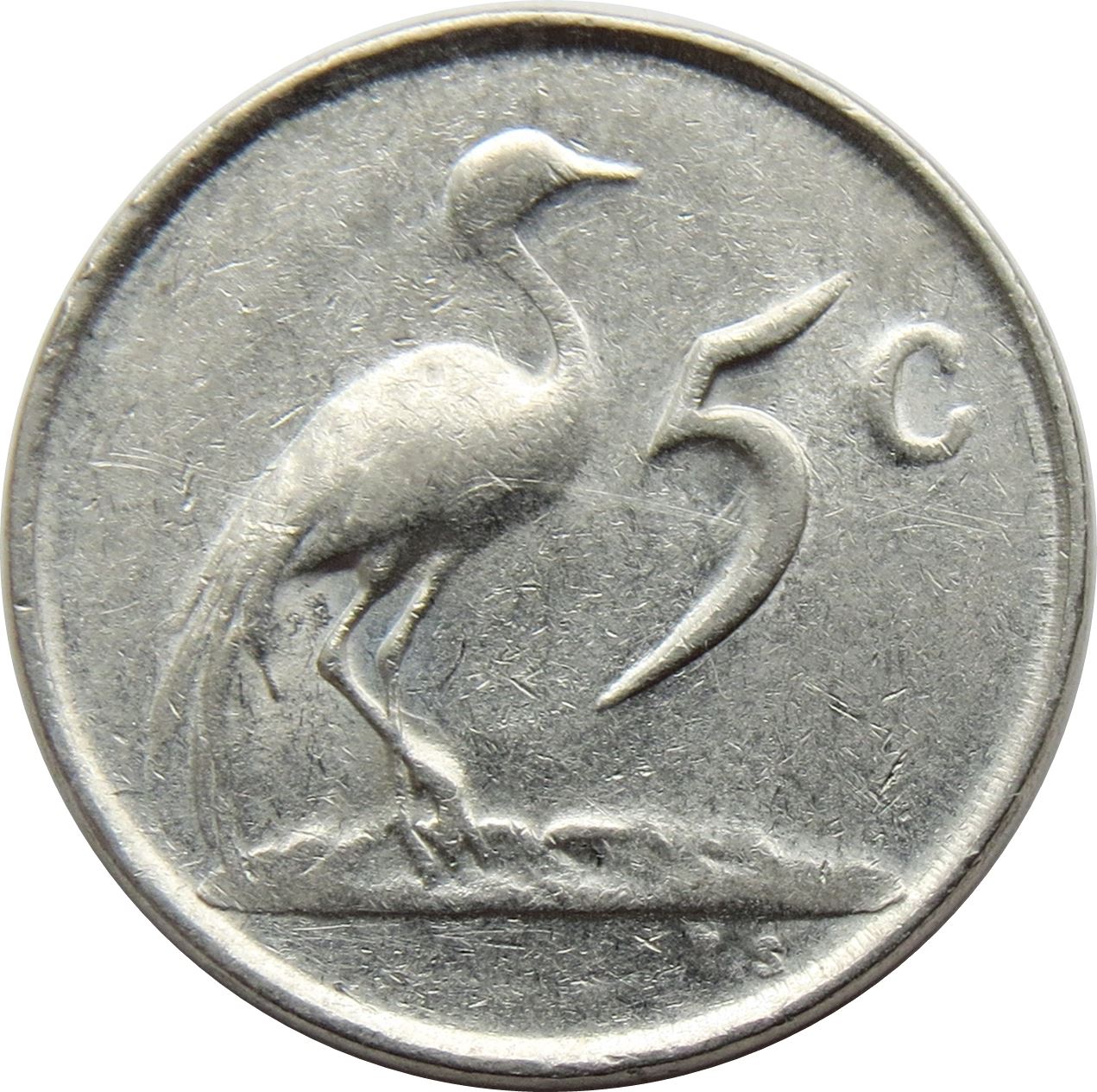 South Africa 5 Cents Coin | Balthazar J. Vorster | KM111 | 1982