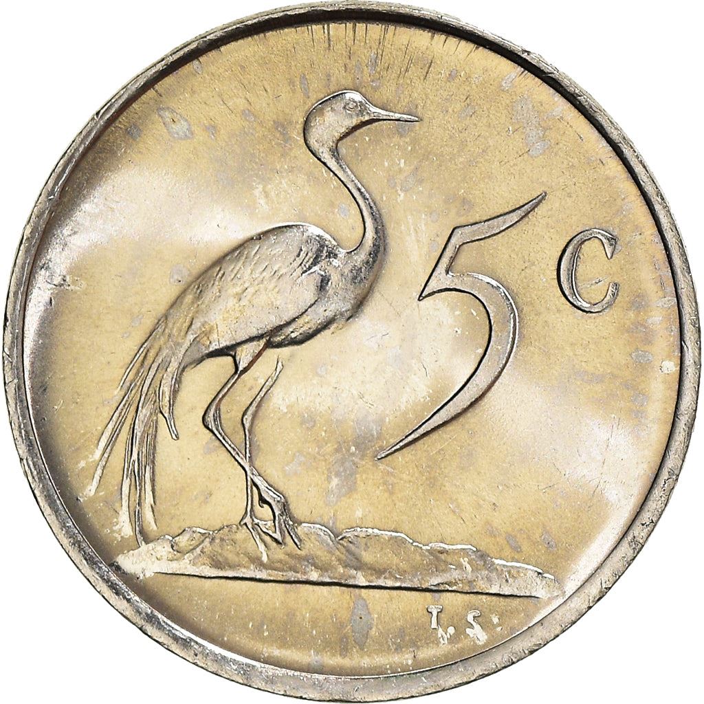 South Africa 5 Cents Coin | Balthazar J. Vorster | KM111 | 1982