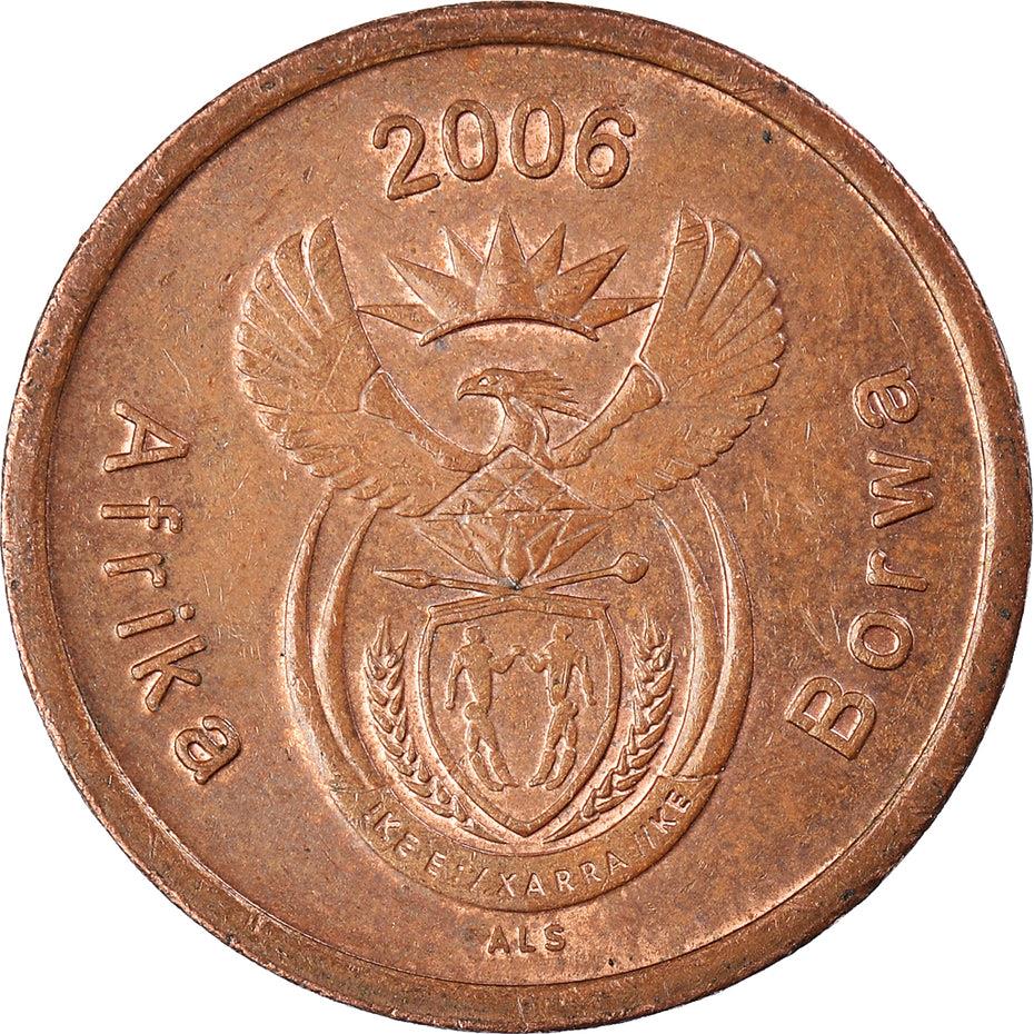 South Africa 5 Cents Sepedi/Sesotho Legend - Afrika Borwa Coin KM486 2006