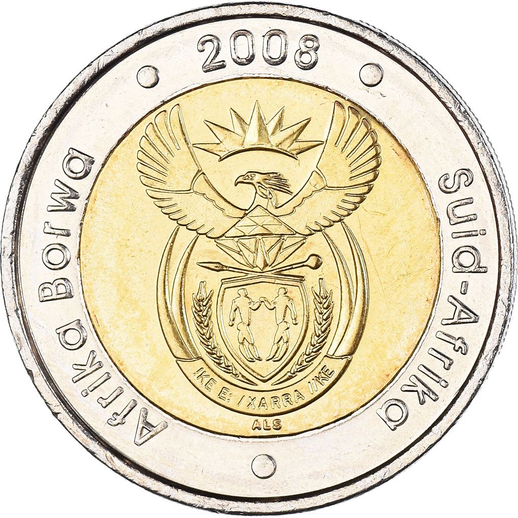 South Africa 5 Rand Coin | Nelson Mandela 90th Birthday | KM439 | 2008