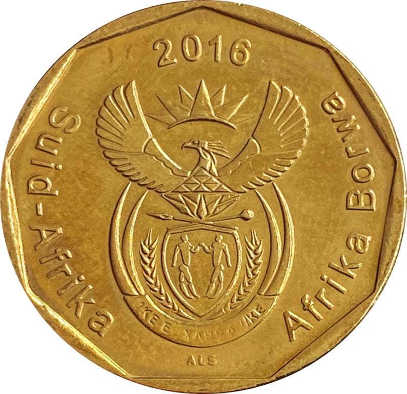 South Africa 50 Cent Suid-Afrika - Afrika Borwa Coin KMUC23 2016