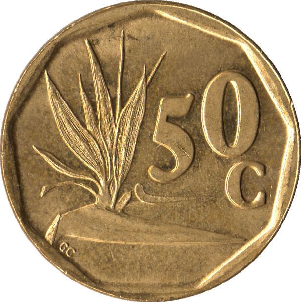 South Africa 50 Cents | 100 Mixed African Coins | Tshipembe | Borowa | iSewula | iNingizimu | Ningizimu | uMzantsi | 1990 - 2019