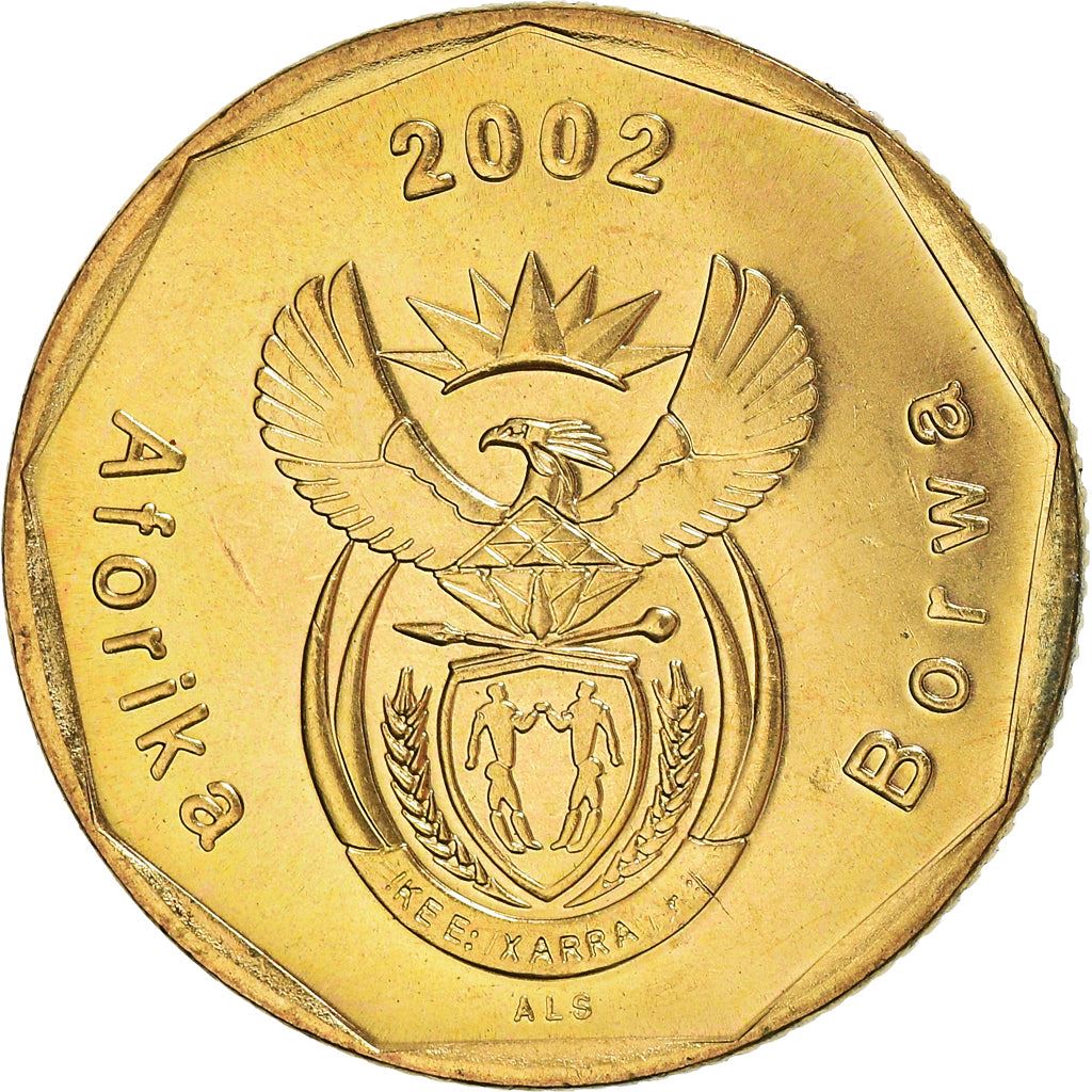 South Africa 50 Cents Coin | Tswana Legend - Aforika Borwa | KM271 | 2002