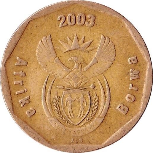 South Africa 50 Cents Sepedi/Sesotho Legend - Afrika Borwa Coin KM330 2003