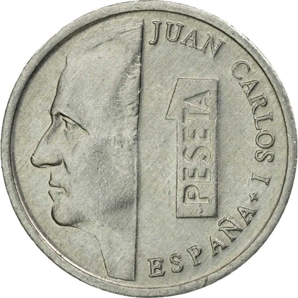 Spain 1 Peseta - Juan Carlos I Coin 1989 - 2001 KM 832