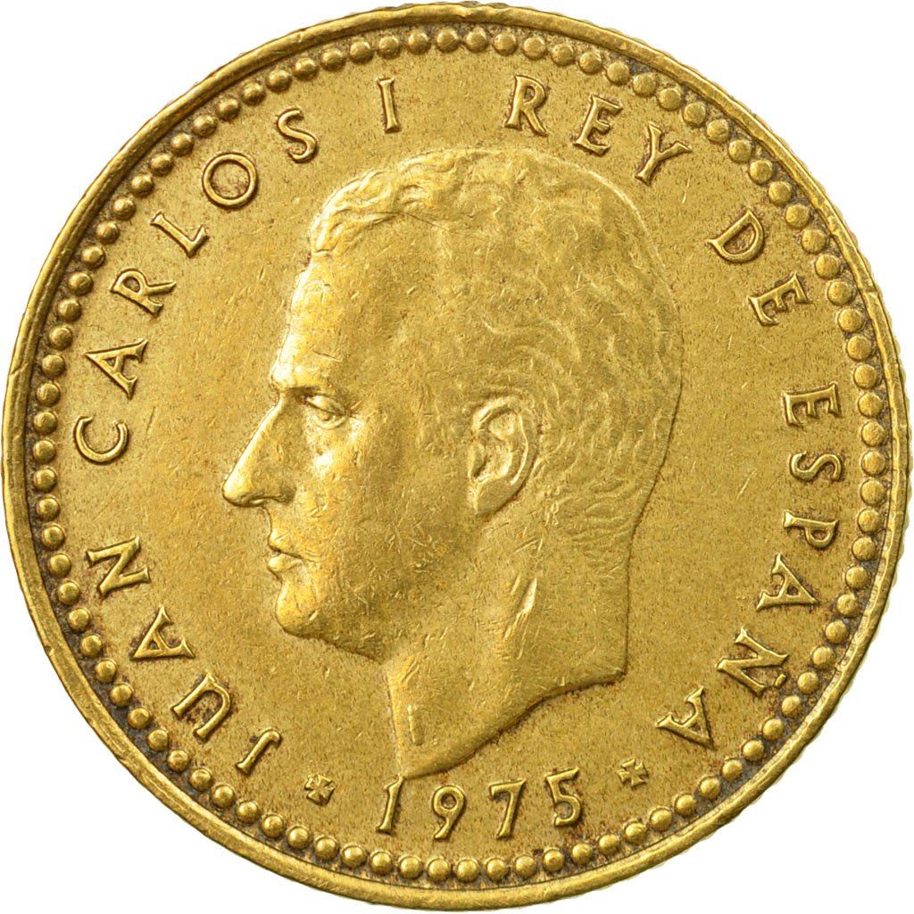 Spain 1 Peseta - Juan Carlos I Coin KM806 1975