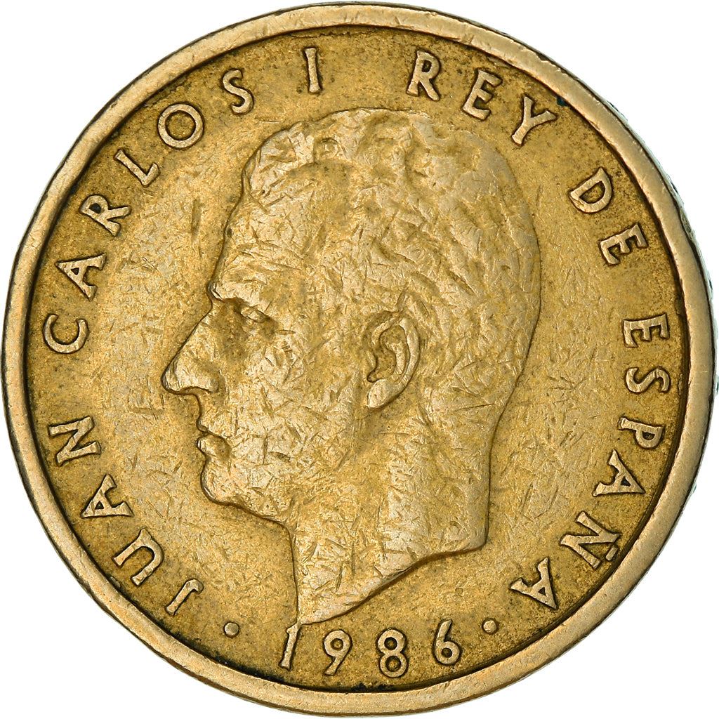 Spain 100 Pesetas - Juan Carlos I "CIEN" Coin 1982 - 1990 KM 826