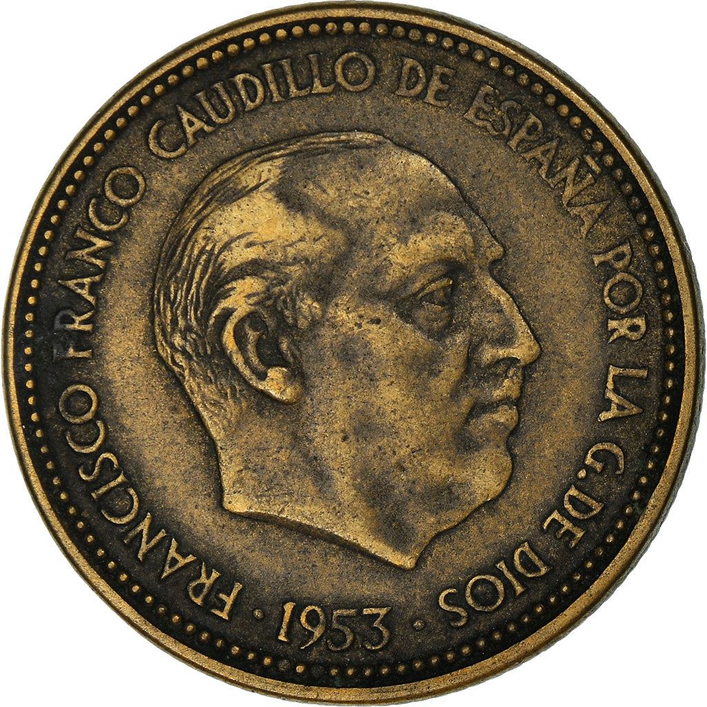 Spain 2½ Pesetas - Francisco Franco Coin KM785 1953