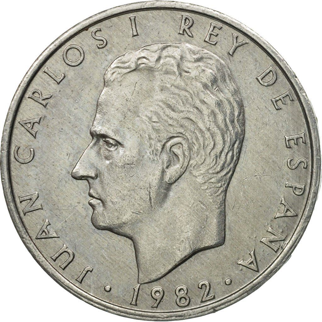 Spain 2 Pesetas - Juan Carlos I Coin KM822 1982 - 1984