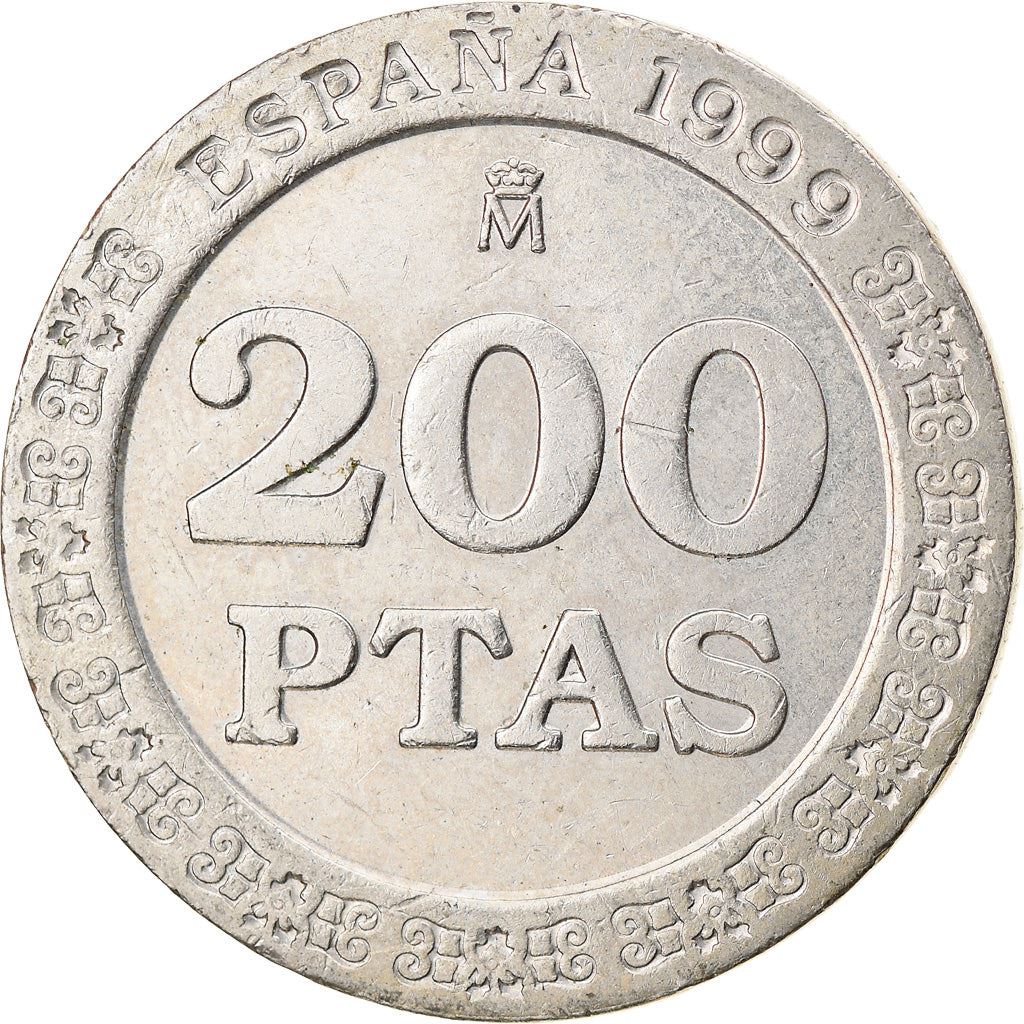 Spain 200 Pesetas - Juan Carlos I Coin KM992 1998 - 2000