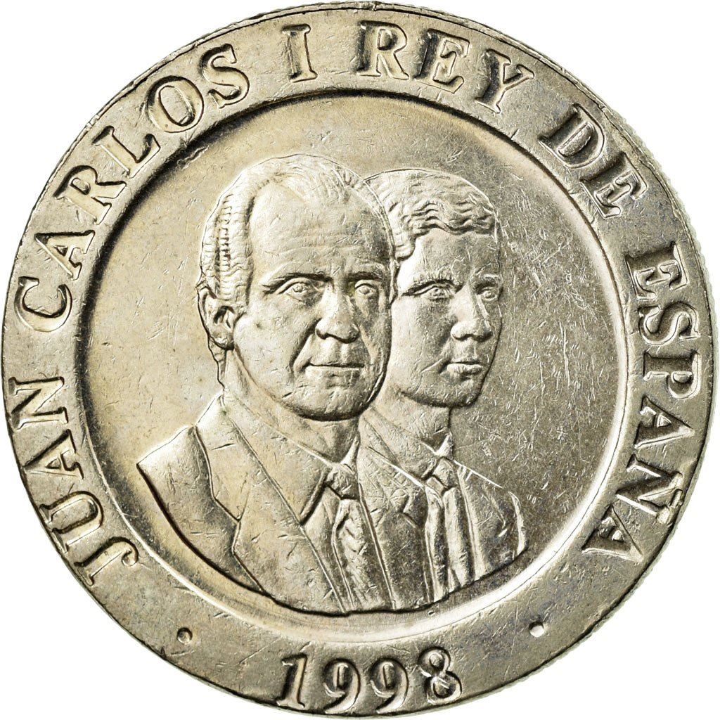 Spain 200 Pesetas - Juan Carlos I Coin KM992 1998 - 2000