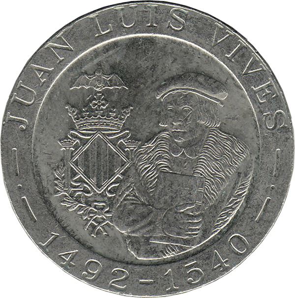 Spain 200 Pesetas Juan Luis Vives Coin KM923 1993