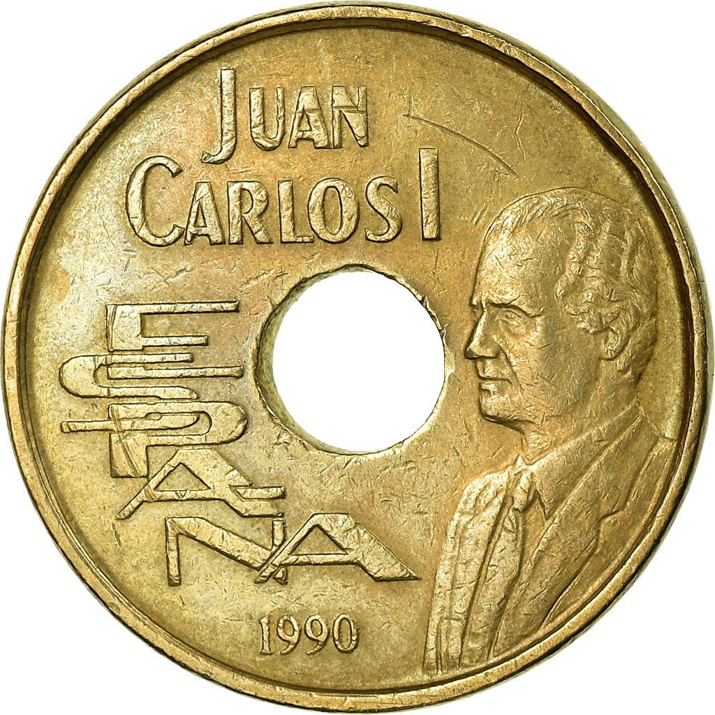 Spain 25 Pesetas - Juan Carlos I High Jump Coin 1990-1991 KM 851