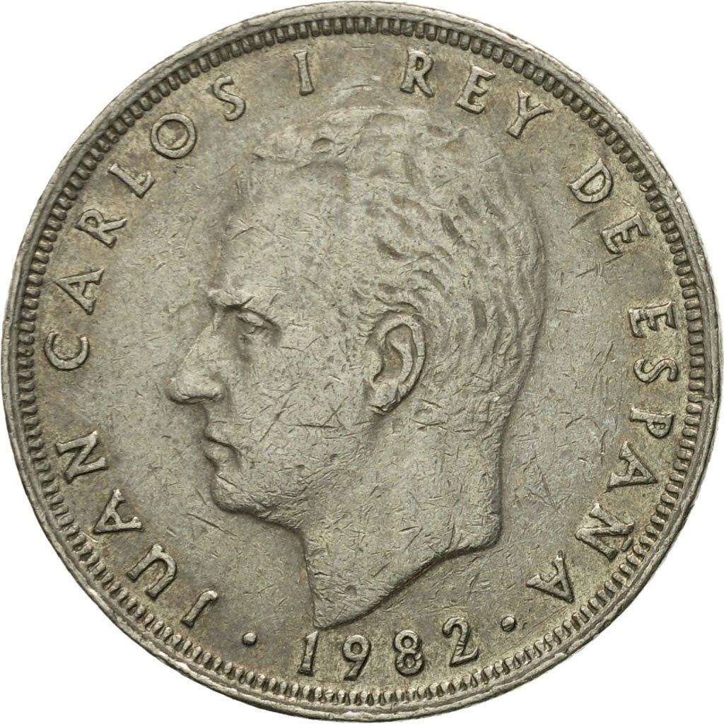 Spain 25 Pesetas - Juan Carlos I with mintmark Coin KM824 1982 - 1984