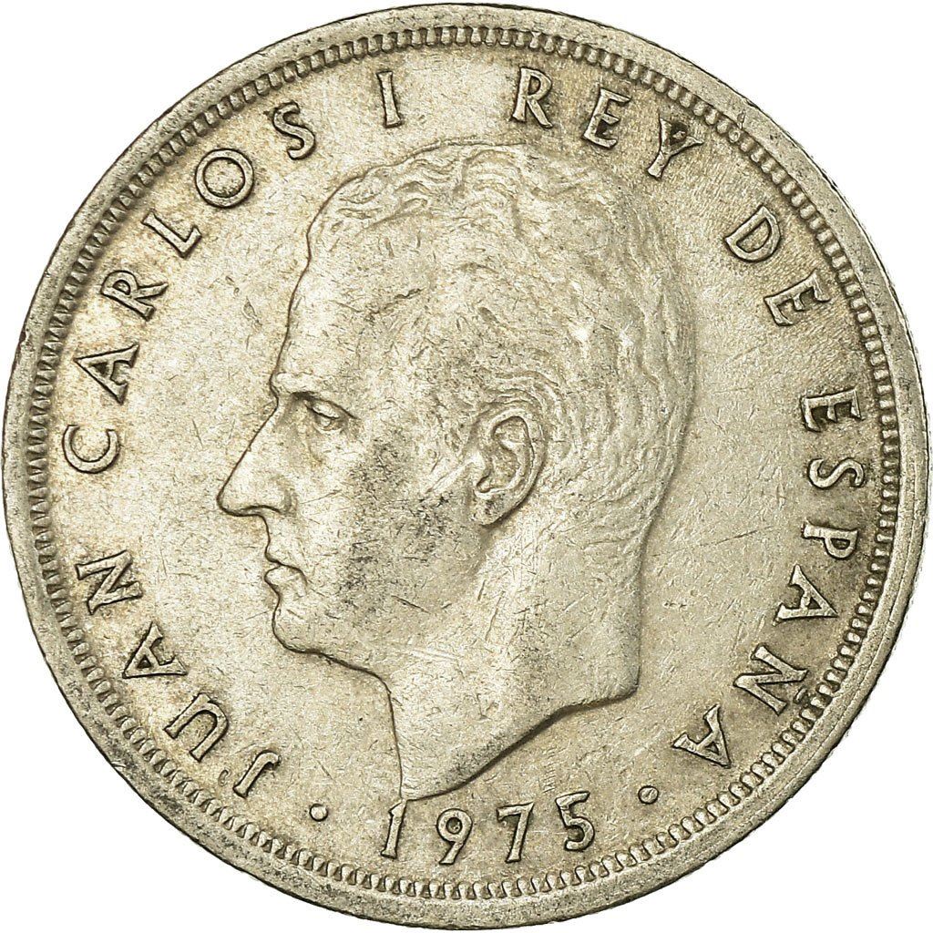 Spain 5 Pesetas Coin - Juan Carlos I |KM807 | 1975