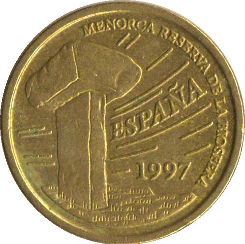 Spain 5 Pesetas Islas Baleares Coin KM981 1997