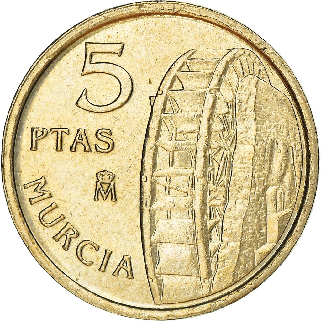 Spain 5 Pesetas Murcia Coin 1999 KM 1008