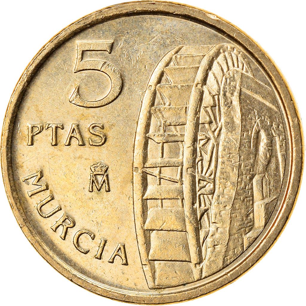 Spain 5 Pesetas Murcia Coin 1999 KM 1008