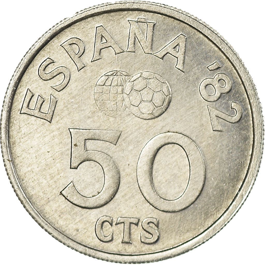 Spain | 50 Centimos Coin | 1982 FIFA World Cup | Football | Km:815 | 1980