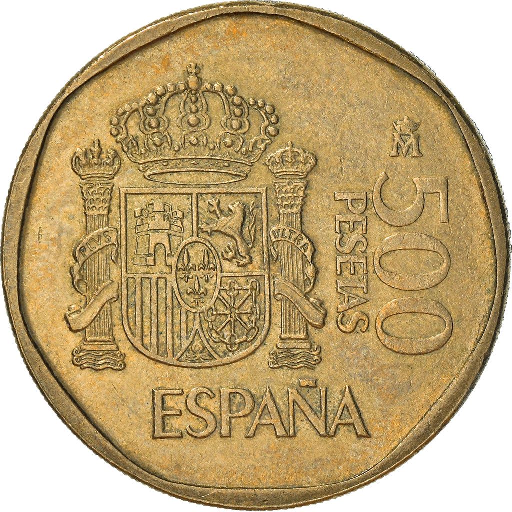 Spain 500 Pesetas - Juan Carlos I Coin KM831 1987 - 1990 Painting