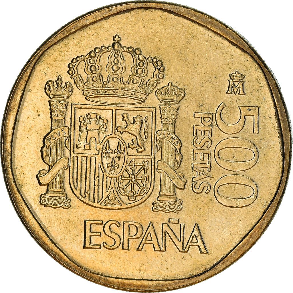 Spain 500 Pesetas - Juan Carlos I Coin KM831 1987 - 1990 Painting