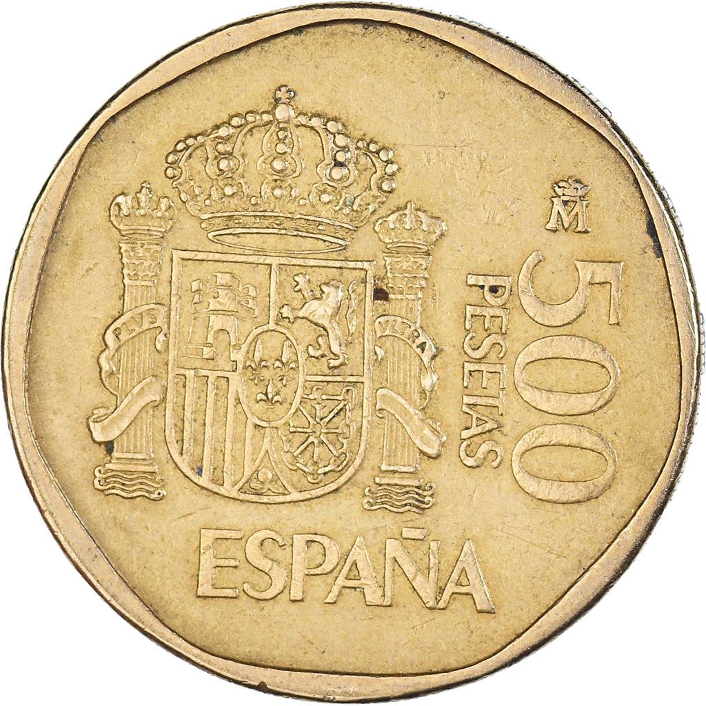 Spain 500 Pesetas - Juan Carlos I Coin KM831 1987 - 1990 Painting