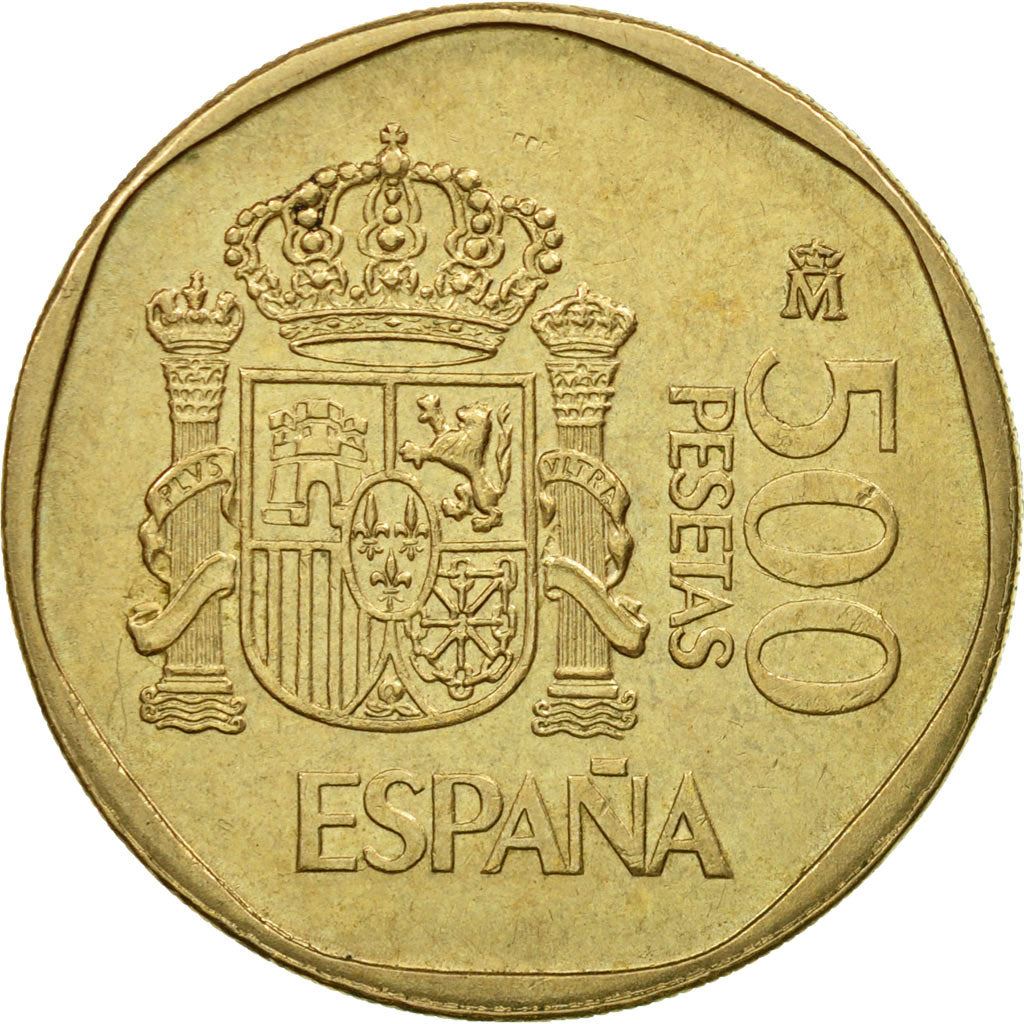 Spain 500 Pesetas - Juan Carlos I Coin KM831 1987 - 1990 Painting