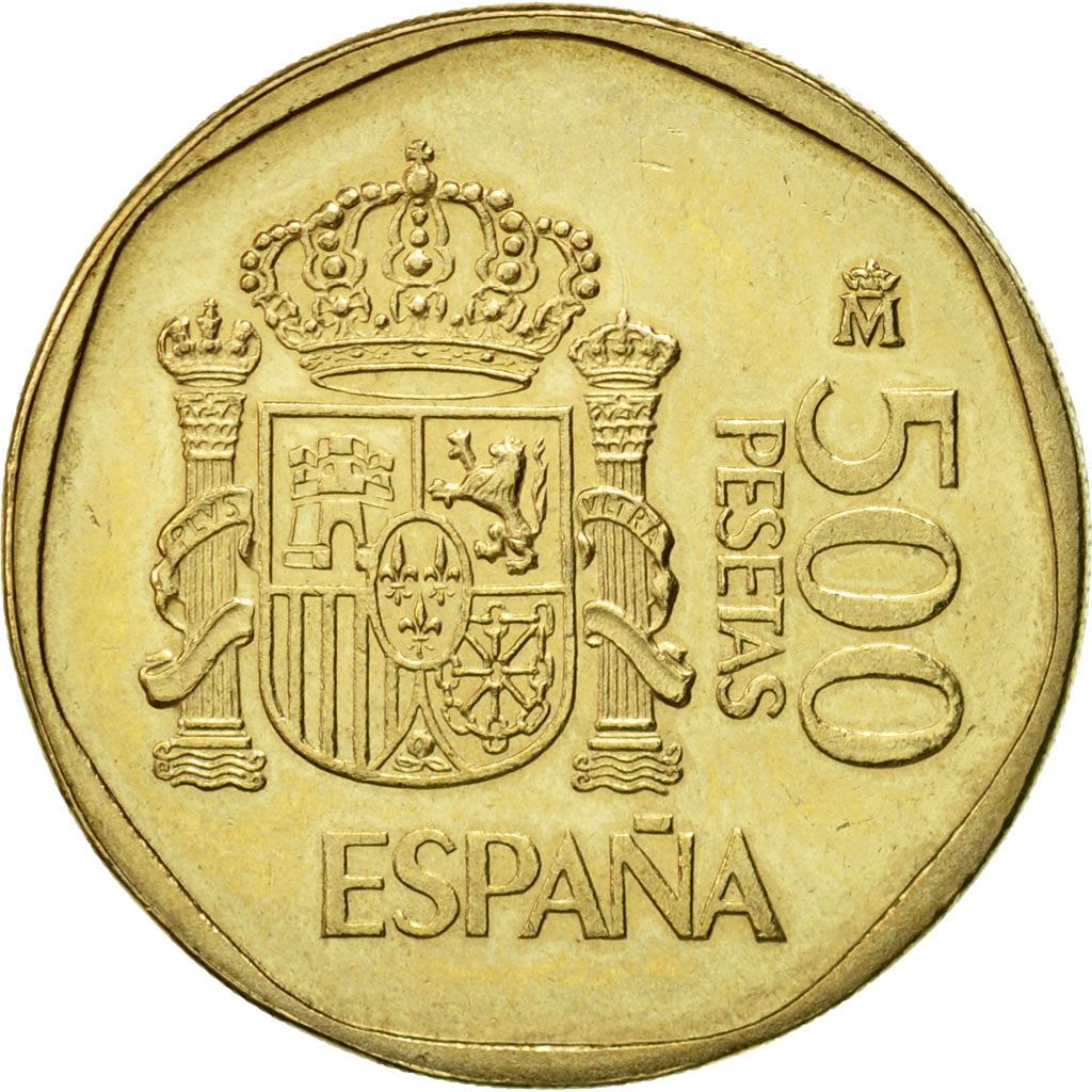 Spain 500 Pesetas - Juan Carlos I Coin KM831 1987 - 1990 Painting