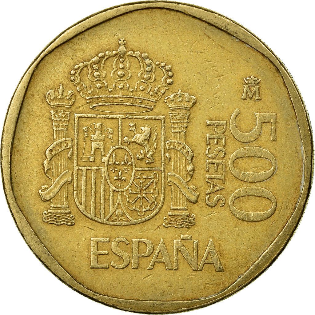 Spain 500 Pesetas - Juan Carlos I Coin KM831 1987 - 1990 Painting