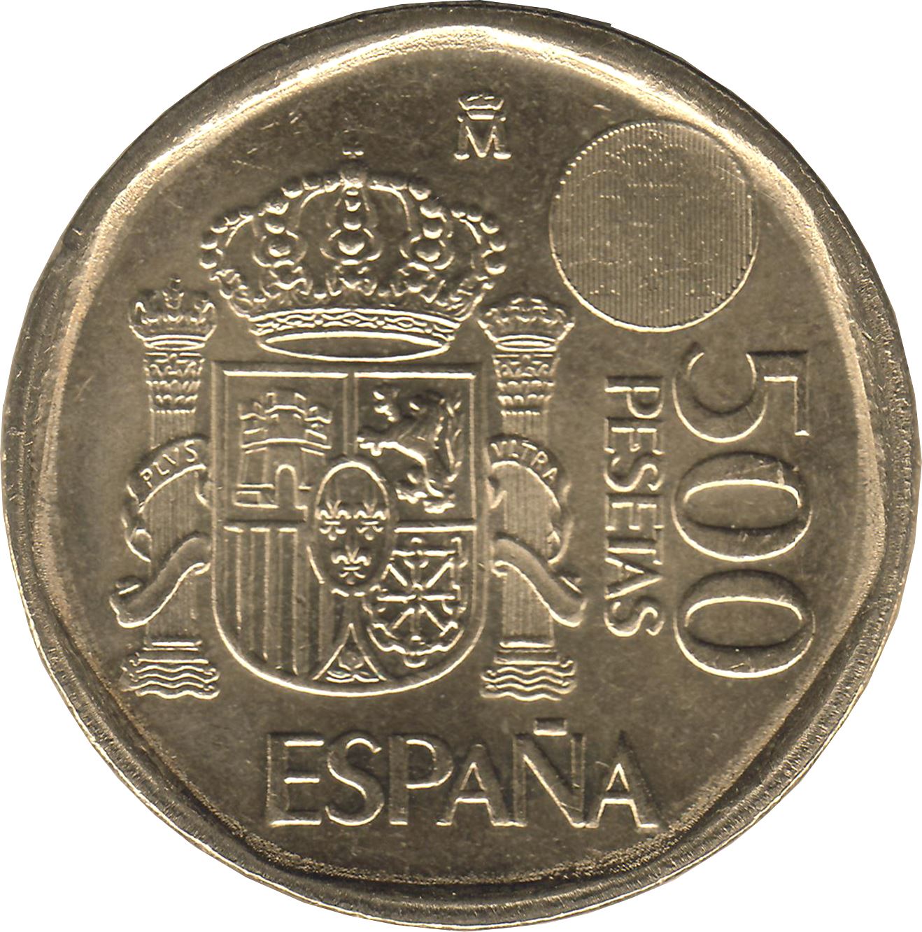 Spain 500 Pesetas - Juan Carlos I Coin KM924 1993 - 2001