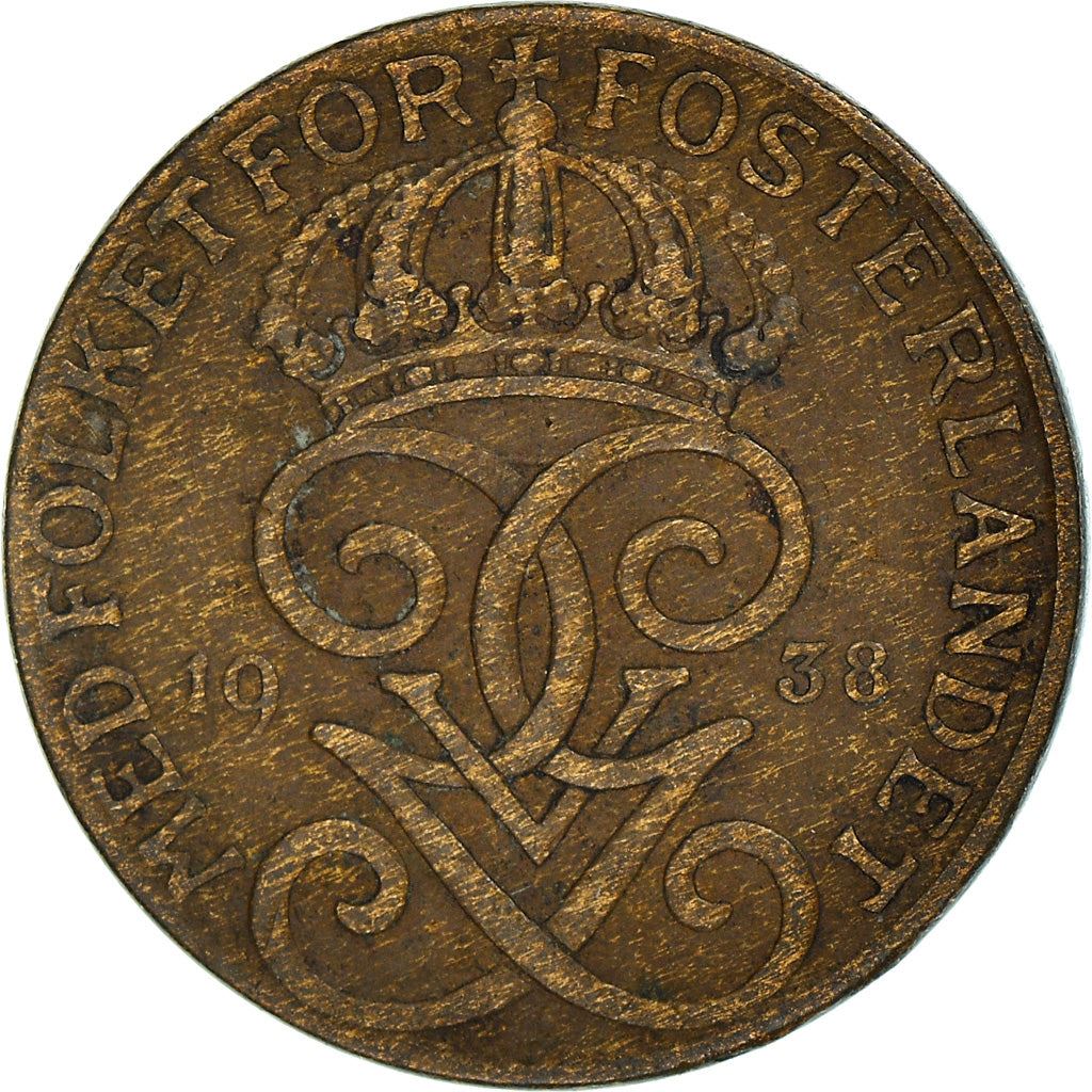 Swedish 1 Ore Coin | King Gustaf V | Sweden | 1910 - 1950