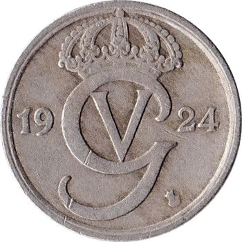 Swedish 10 Ore Coin | King Gustaf V | Sweden | 1920 - 1947