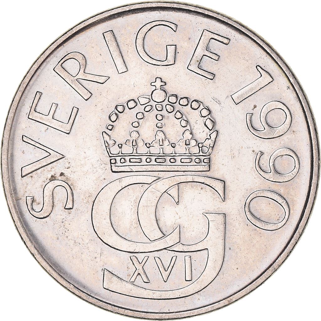 Swedish 5 Kronor Coin | King Carl XVI Gustaf | Sweden | 1976 - 1992