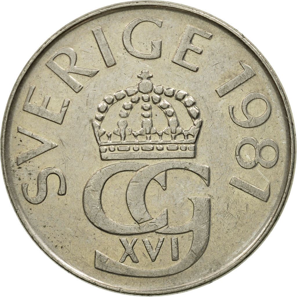 Swedish 5 Kronor Coin | King Carl XVI Gustaf | Sweden | 1976 - 1992