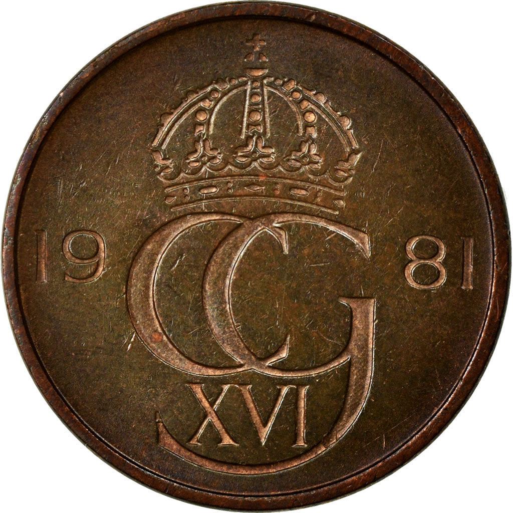 Swedish 5 Ore Coin | King Carl XVI Gustaf | Sweden | 1976 - 1981