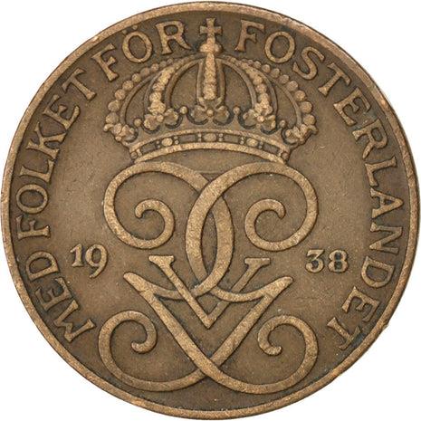 Swedish 5 Ore Coin | King Gustaf V | Sweden | 1910 - 1950