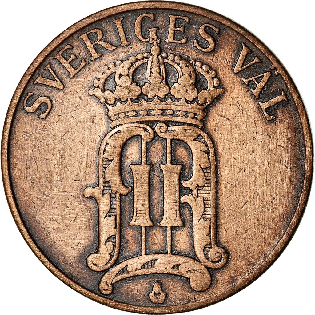 Swedish 5 Ore Coin | King Oscar II | Sweden | 1906 - 1907