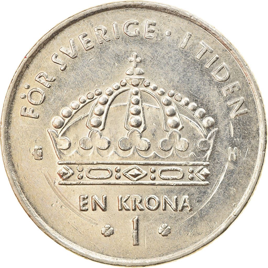 Swedish Coin 1 Krona | King Carl XVI Gustaf | Sweden | 2001 - 2012