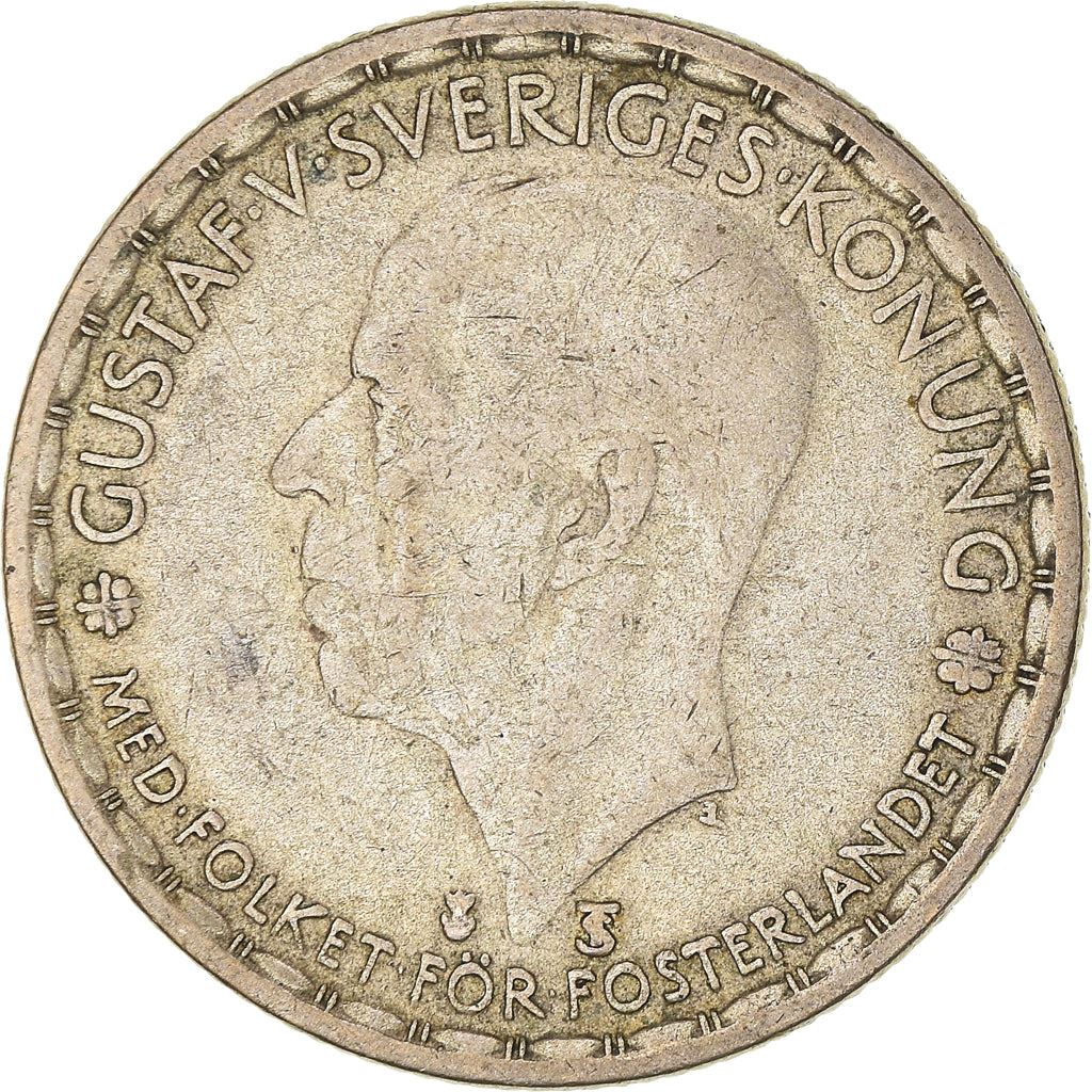 Swedish Coin 1 Krona | King Gustaf V | Sweden | 1942 - 1950