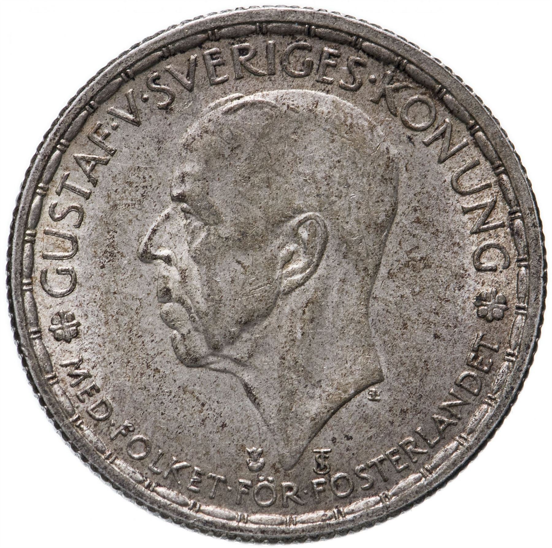 Swedish Coin 1 Krona | King Gustaf V | Sweden | 1942 - 1950