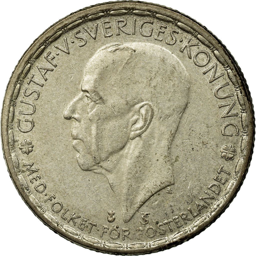 Swedish Coin 1 Krona | King Gustaf V | Sweden | 1942 - 1950