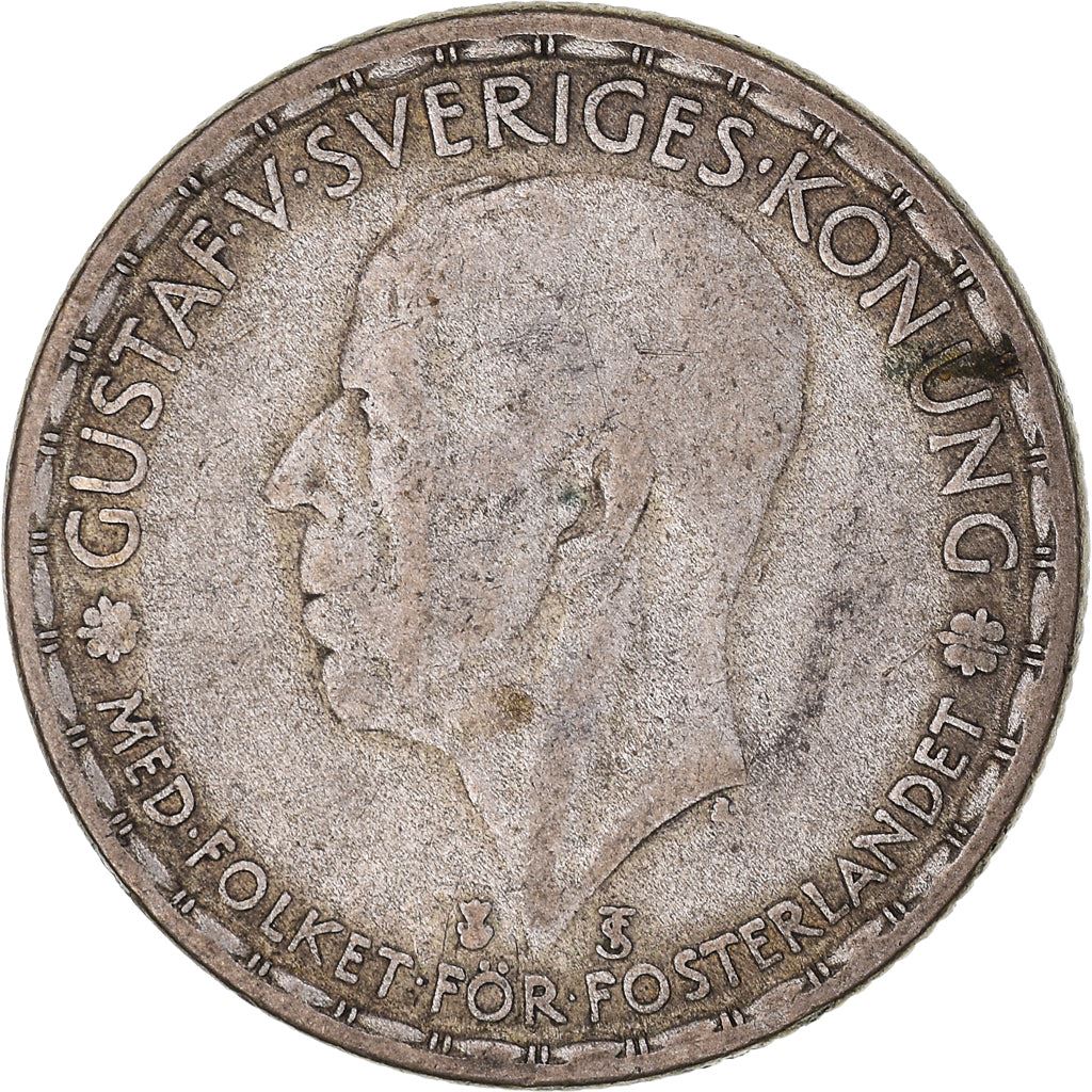 Swedish Coin 1 Krona | King Gustaf V | Sweden | 1942 - 1950