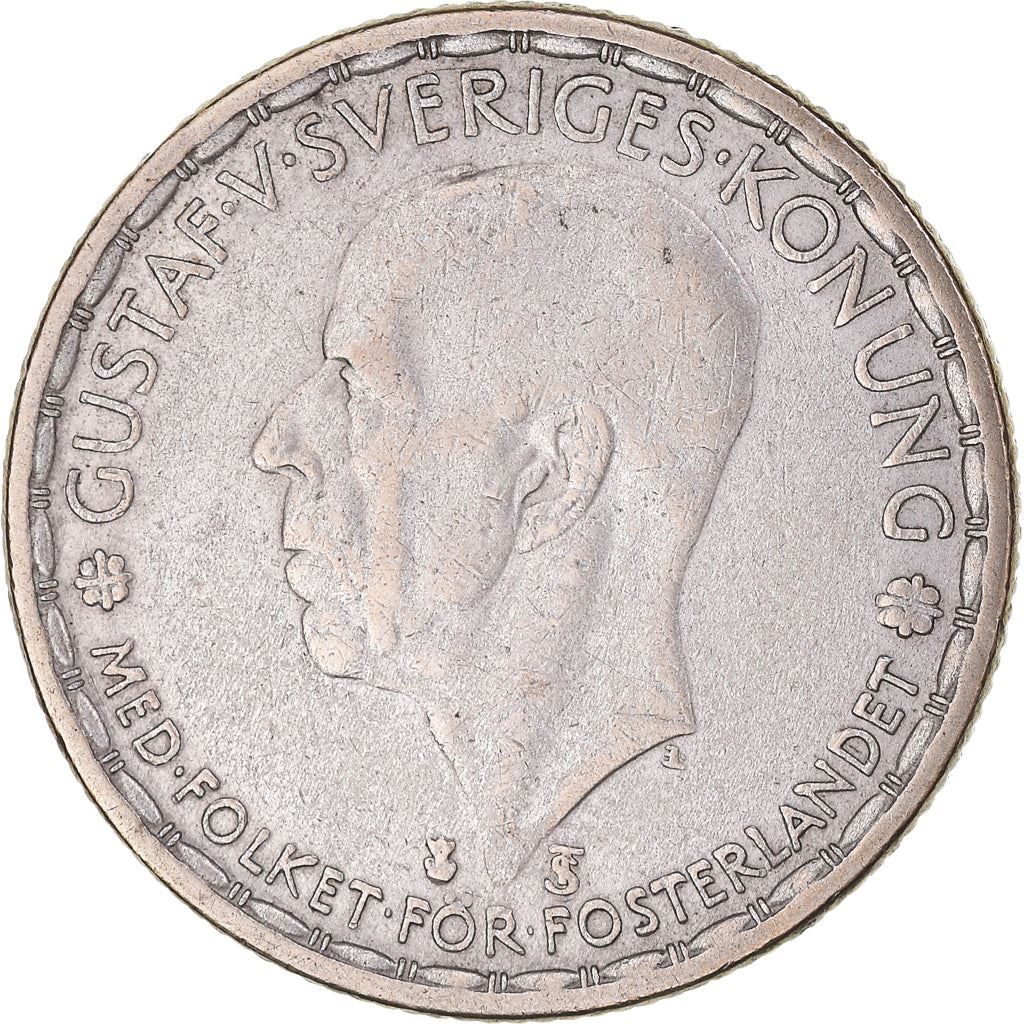 Swedish Coin 1 Krona | King Gustaf V | Sweden | 1942 - 1950