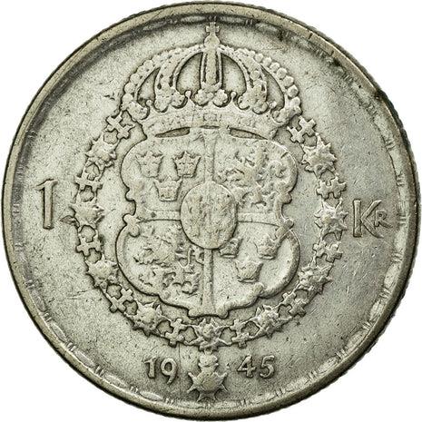 Swedish Coin 1 Krona | King Gustaf V | Sweden | 1942 - 1950