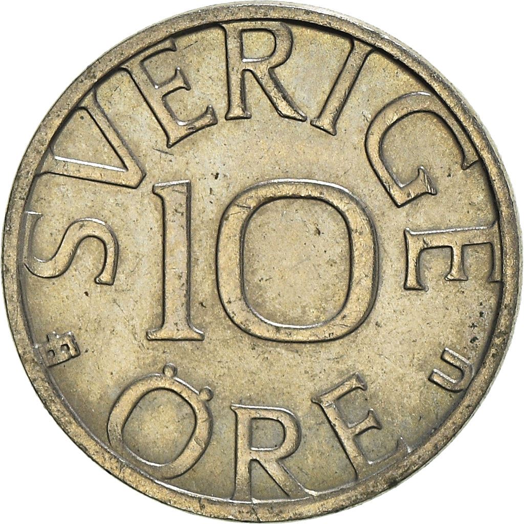 Swedish Coin 10 Öre | King Carl XVI Gustaf | Sweden | 1976 - 1991