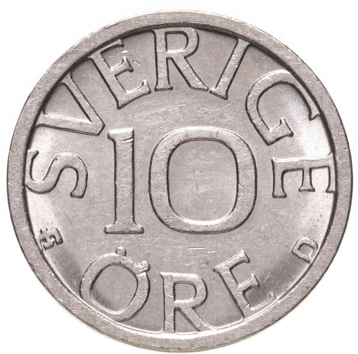 Swedish Coin 10 Öre | King Carl XVI Gustaf | Sweden | 1976 - 1991