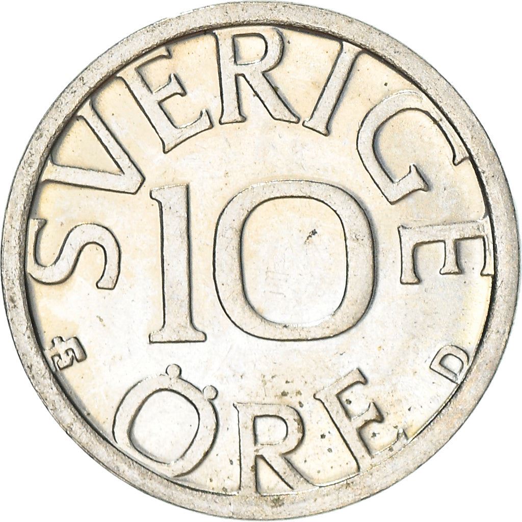 Swedish Coin 10 Öre | King Carl XVI Gustaf | Sweden | 1976 - 1991