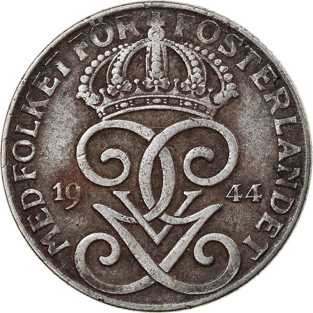 Swedish Coin 2 Öre | King Gustaf V | Sweden | 1942 - 1950