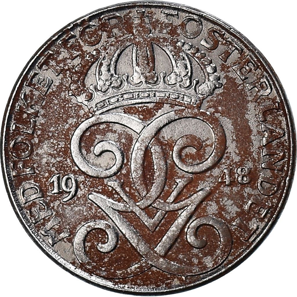 Swedish Coin 2 Öre | King Gustaf V | Sweden | 1942 - 1950