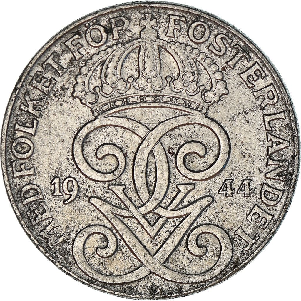 Swedish Coin 2 Öre | King Gustaf V | Sweden | 1942 - 1950